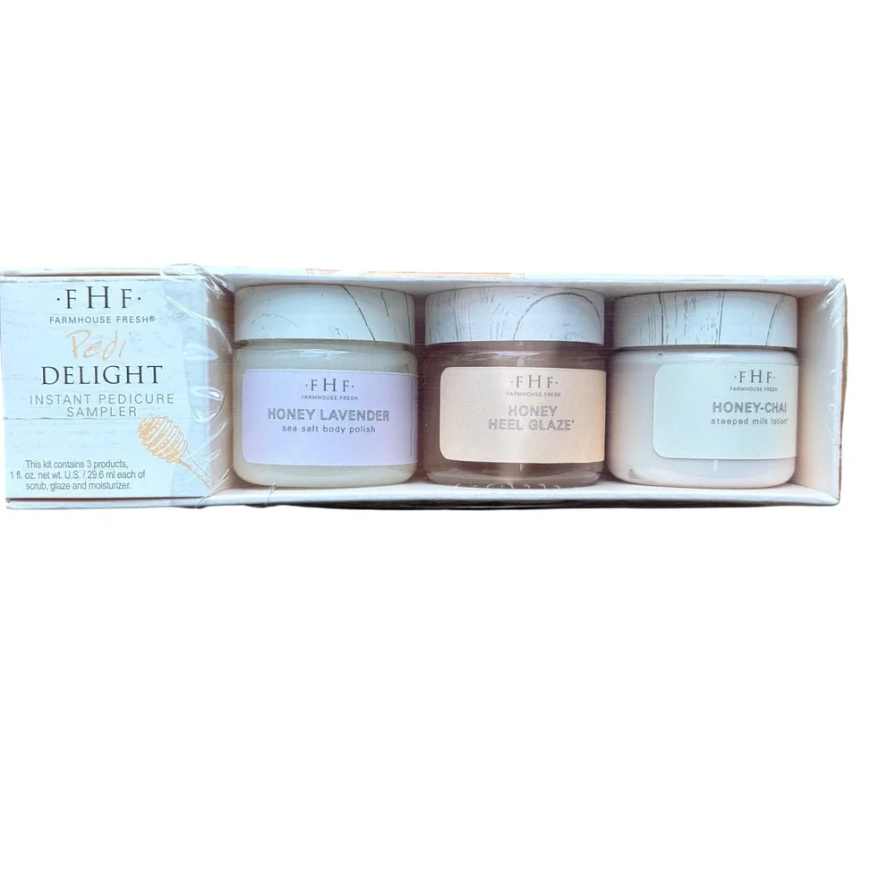 NWT Farmhouse Fresh Pedi Delight Pedicure Sampler 3pc Set